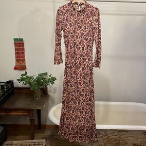 Doen Ames Dress, RARE! medium plum blockprint